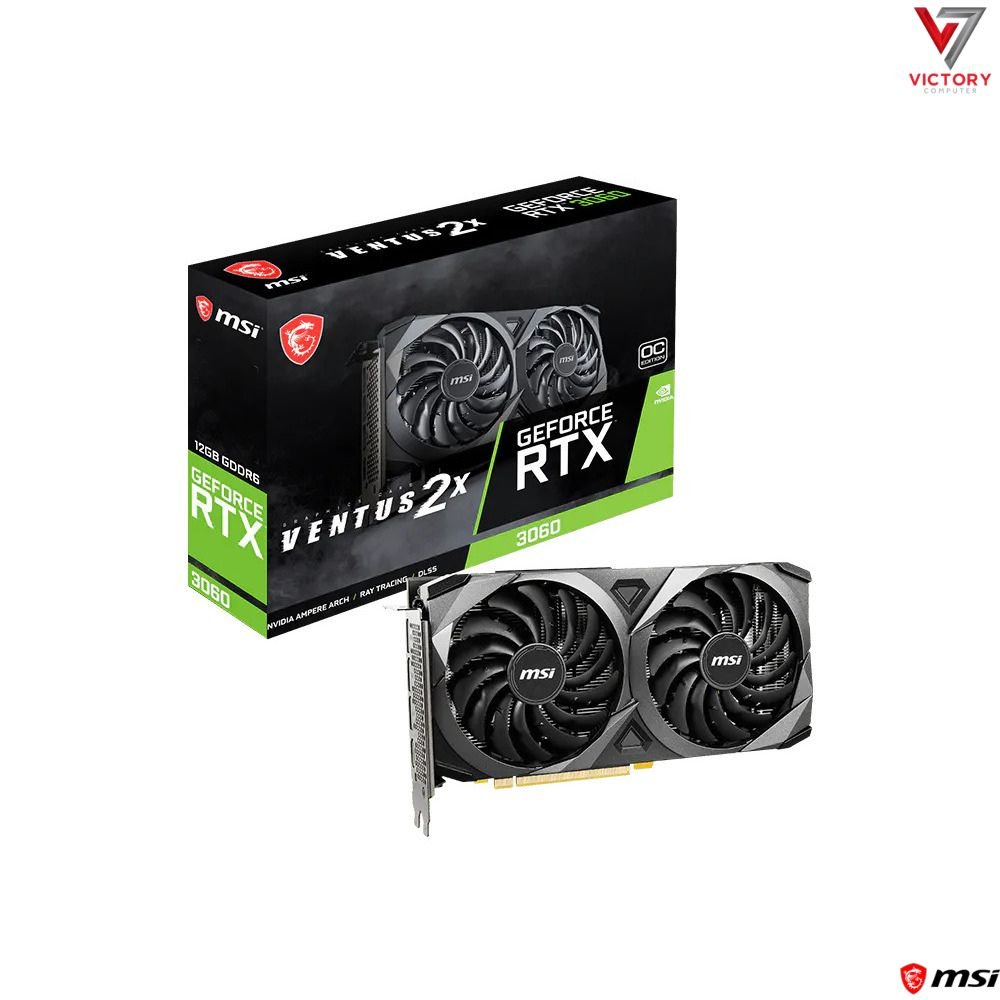 MSI GeForce RTX 3060 VENTUS 2X 12GB OC Graphics Card MSI GeForce RTX 3060 VENTUS 2X 12GB OC Graphics Card