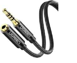 UGREEN 40675 3.5mm Male to 3.5mm Female Extension Cable 2m (Black)